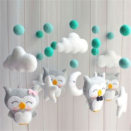 Hochets Mobiles bébé souris jouets 0-12 mois carrousel lit supports cloche maman fait à la main pour les nés 230427