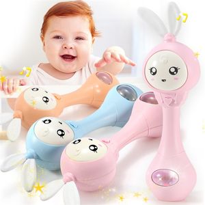 Hochets Mobiles Bébé Musique Clignotant Hochet Jouets Lapin Dentition Cloches À Main Mobile Infant Stop Pleurer Larme Hochets Né Début Jouet Éducatif 18 M 220909