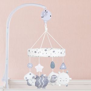 Hochets Mobiles né bébé lit cloche berceau hochet dessin animé Animal Mobile suspendus jouets Dol accessoires pour 012 mois 230411