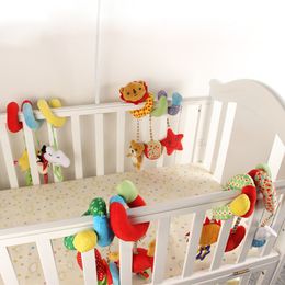 Ratels Mobiles geboren baby educatief speelgoed voor kinderen activiteit Crib spiraalvormige rammelaar Bell Stroller Hanging Doll 230220