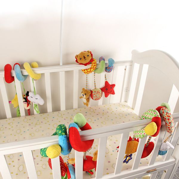 Rattles Mobiles Baby Baby Educational Toys para niños Actividad Cuna Spiral Cametera Camino de tocadina Dolly