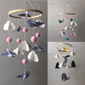 Sonajeros móviles OOTDTY Nordic Baby Rattle Hanging Bed Wind Chimes Bell Mobile en la cuna Baby Toy Kids Toy Room Decor Pography Props 230612