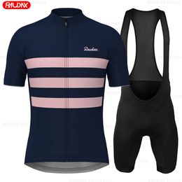 Raudax Ciclismo Yonth été à manches courtes Maillot de cyclisme respirant Maillot Hombre ensemble de vêtements 240311