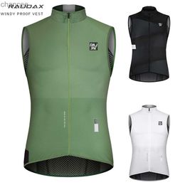 Raudax Nouveaux hommes à vélo à vélo de vent Gilet Gilet Gilet Léger en plein air VTT Sports Réflexion HKD230828