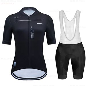 RAUDAX Mujeres en bicicleta de ropa Usar mejor el equipo de arco iris en ciclismo Jersey Ciclismo de manga corta Ropa de bicicleta de carretera de verano 240514