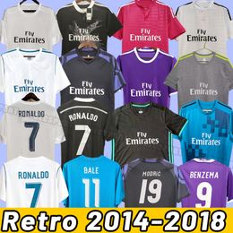 Raul Redondo maillots de football rétro Roberto Carlos Hierro Seedorf GUTI SUKER ReAl MadridS maillot de football vintage ronaldo 14 15 16 17 18 balle 2014 2015 2016 2017 2018