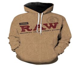 Rauwe 3D -geprinte hoogwaardige pullover Hoodieshoodsed sweatshirts voor dames7898586