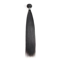 Ruwe Braziliaanse bundels Steil haarverlenging Menselijk haar voor zwarte vrouwen Natuurlijke kleur 1 stks 10-32 inch