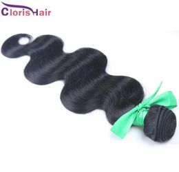 Cheveux vierges indiens crus 1 Bundle non transformés cheveux de vague de corps tisse pas cher humide et ondulé Remy Extensions de cheveux humains entier en ligne 3220914