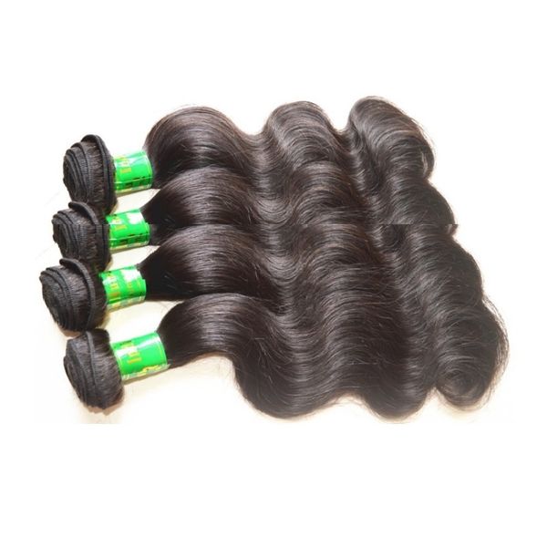 Raw Indien Corps Cheveux non transformés Vague 4Pcs 400g Lot 10A année 30inch humaine Bundles cheveux cuticules Alignés Virgin Hair Cut d'un donateur