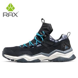 Chaussures de randonnée Rax pour hommes, chaussures de randonnée étanche, légères et respirantes chaussures de sport extérieur pour hommes grimper les chaussures en cuir 240516