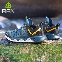Rax Men zapatos ascendentes trekking al aire libre wading shoes aqua zapatos de malla transpirable secado rápido tobillo de zapatillas de zapatillas caminando sin deslizamiento 240424
