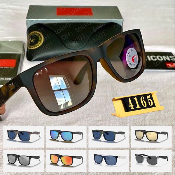 Ray Justin Polarise Sunglasses 4165 2140 Designer Sun Glasses For Women Men Full Frame Universal Classic 100: 100 Replica Original