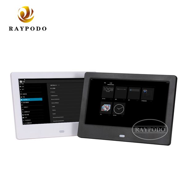 Raypodo 7 pouces 1024*600 résolution écran tactile wifi mini cadre Photo numérique avec support mural