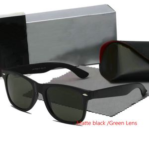 Rays Bans Klassiek merk WAYFARER luxe vierkante zonnebril heren acetaat frame met zwarte ray lenzen zonnebril voor dames UV400 schildpad kleur met doos 2140