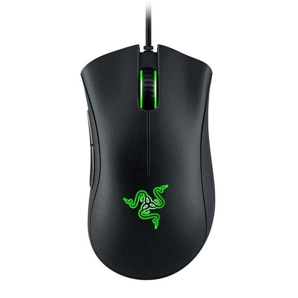 Razer Deathadder Chrom 10000dpi Gaming Mouse-Usb Wired 5 boutons Sentille optique Souris de souris Razer Razer Souris avec package de vente au détail 2921