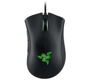 Razer Deathadder Chroma 10000DPI Gaming Mouseusb 5 boutons Sentille optique Souris de jeu de souris Razer avec package de vente au détail 887119