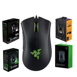 Razer DeathAdder Chroma Elite Game Mouse USB Bedraad 5 Knoppen Optische Sensor Muis Zwart Wit Standaard Essential Edition Gaming Muizen Met Retail Pakket