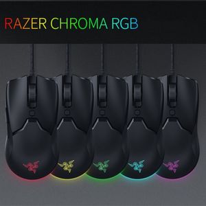 Razer Deathadder Chroma Elite Viper Mini Game Muis USB Bedraad 5 Knoppen Optische Sensor Muis Zwart Standaard Essential Edition Gaming Muizen Met Doos DHL/UPS