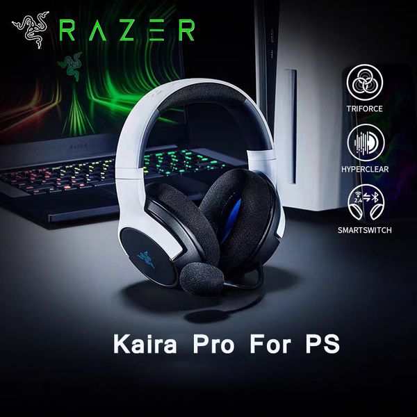 Razer Kaira Pro for PS Headphones E-Sports Gaming Headset with Microphone 7.1 Surround Sound Bruit Noise Anceling Headphones