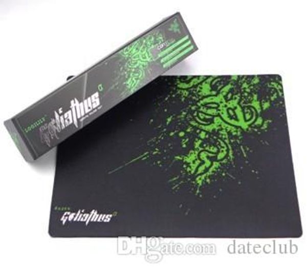 Razer Mouse 320x240x4mm Borde de bloqueo Gaming Mouse Pad Gamer Game G Mouse mat Versión de velocidad para Razer Adder en paquete de caja