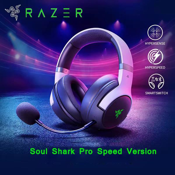 Razer Soul Shark Pro Speed Version Écouteur E-Sports E-Sports Chef de jeu avec Microphone 7.1 Sound Sound Noise Annuling Headphones Prise en charge l'application Audio RVB