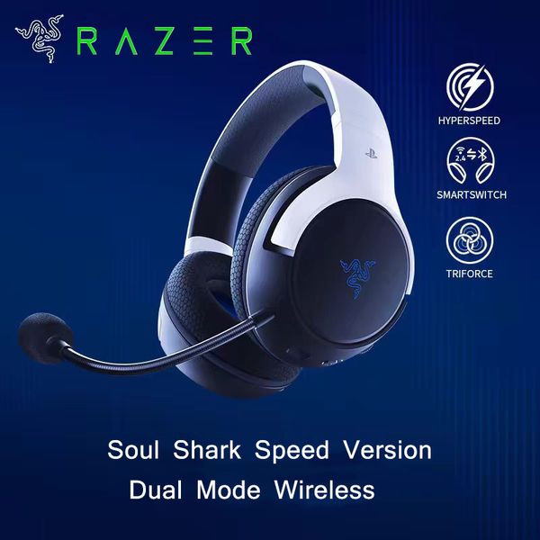 Razer Soul Shark Speed Version Écouteur de jeu E-Sports Chef de jeu avec microphone 7.1 surround Sound Noise Annuling Headphones Support Application Audio