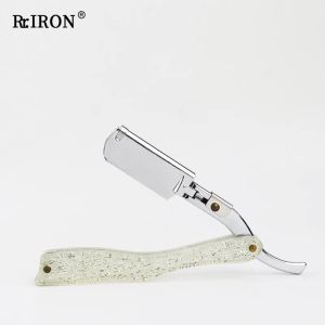 Razor Riron Barber Perfect Hair Remover Shaver voor mannen Straight Razor Baard Shaving and Care Knives Professionele salon scheergereedschap