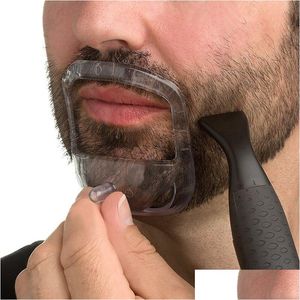 Rasoirs Lames 5 PCS / Set Outils de style de barbe pour hommes Mode Goatee Sha Modèle Rasage Soins du visage Outil de modélisation Cadeau Mari Drop Deli Dhqts