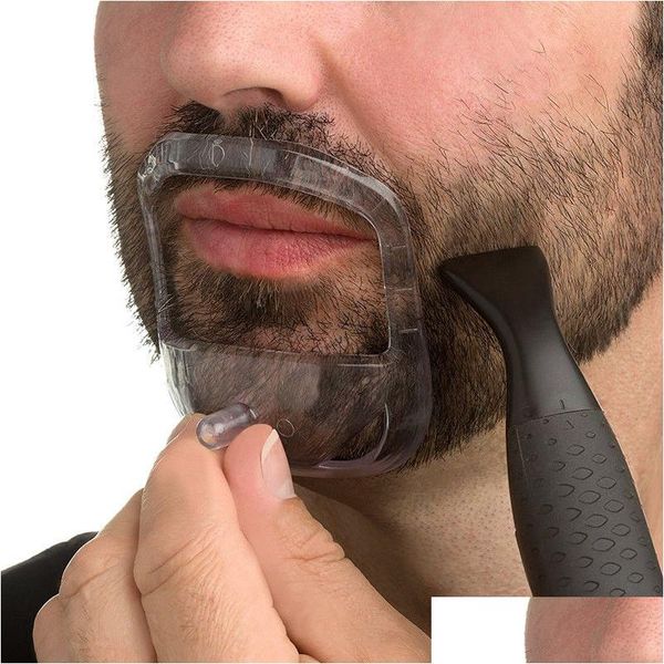 Razors Blades 5 PCS / Set Herramientas de peinado de barba para hombres Moda Perilla Sha Plantilla Afeitado Cuidado de la cara Herramienta de modelado Regalo Marido Gota Deli DHQTS