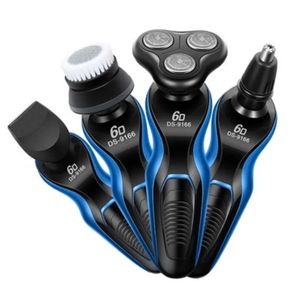 Scheermesjes 6D 4 in 1 Elektrisch scheerapparaat voor mannen Multifunctioneel elektrisch scheerapparaat Scheerapparaat USB Auto Oplaadbaar Wasbaar hele lichaam Scheerapparaten 231208