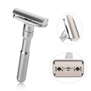 Scheermessen Blades Verstelbare Safety Razor Mens Folding Scheren Scheermes Double Edge Blades Scheerapparaat Professionele Kapper Scheren Haar Tool 230725