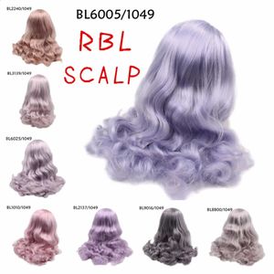 RBL Hoofdhuid voor Blyth Doll Pruiken paars mixd series30 Inclusief de harde endoconch 240311