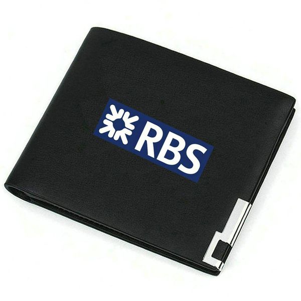 Cartera RBS Royal Bank of ScotlandGroup Badge, monedero con emblema de la empresa, bolsa para dinero con foto, billetera de cuero informal, estuche con estampado