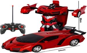 RC 2 en 1 transformateur voiture conduite sport véhicule modèle déformation voiture télécommande Robots jouets enfants jouets T327610793