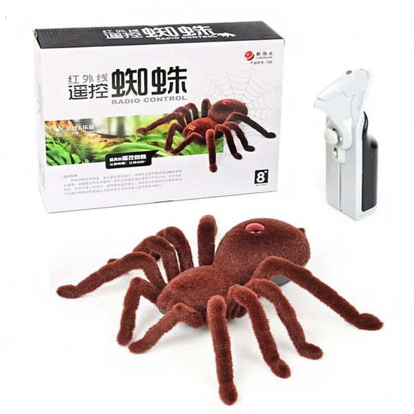 RC animal jouet voiture télécommande infrarouge araignée modèle de simulation électrique ramper insecte jouet délicat Spoof cadeau pour enfant 231229