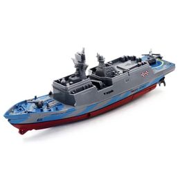 RC Boat Warship 2.4GHz Toys Remote Control Mini Electric Carrier Children Outdoors Water Speedboot Remote Control Toys