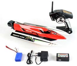 Barco RC Wltoys WL915 24Ghz máquina barco controlado por Radio Motor sin escobillas de alta velocidad 45kmh Racing RC barco juguetes para niños 2012046800547