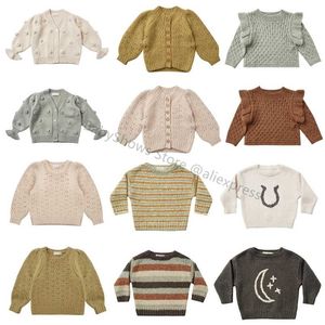 RC Merk Baby Meisjes Trui Herfst Winter Peuter Jongen Gebreide Top Leuke Kinderen Outfit Cardigan Mode Kinderen Sweaters 211201