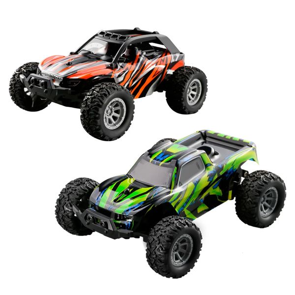 RC Car 1 32 Échelle Remote Control Tamion 20 km / h High-Speed Monster Sparre Tires Crawler Toy All Terrain Simulate Real Racing 240508