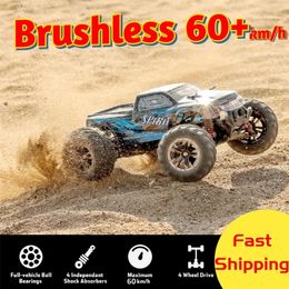 RC Car Brushlessless Fast 60 kmh High Speed ​​Remote Control Monster Tamin Drift 4wd Vehicle Offroad Afficour Adults Adults Gift 220720