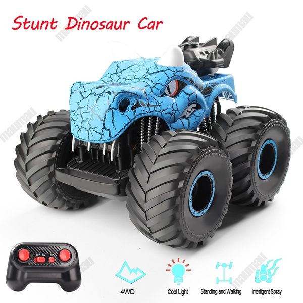 RC voiture enfants jouets télécommande voitures enfants jouet support avec lumières pulvérisation dinosaure cascadeur chinois véhicule électrique jouets pour garçons 2520