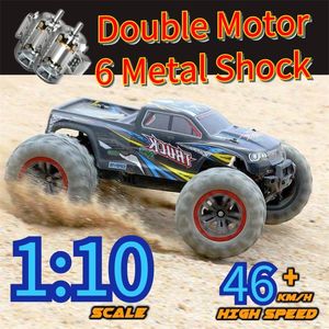 RC Car High Speed 1:10 4WD Off Road Fast Drift Monster Truck Radio Remote Control Racing Waterproof Adults Kids Toys Boys 220315