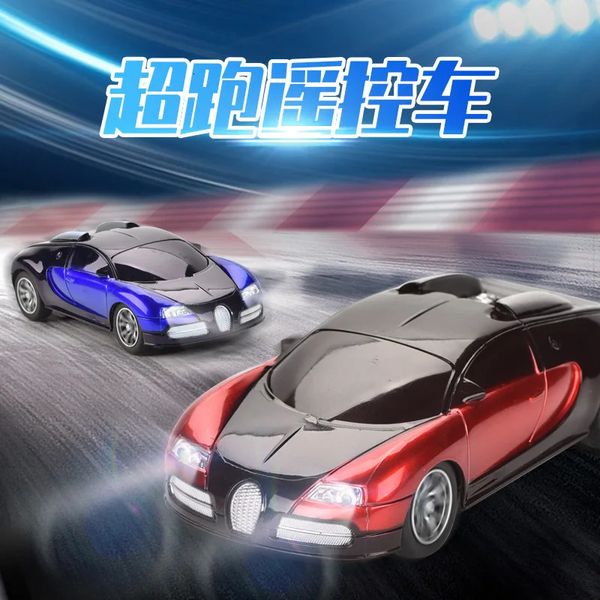 Voiture RC avec LED Light Radio Remote Control Sports High-Speed Drift Boy Girl Toy Toy Enfants High Speed Vehicle Racing Hobby 240417