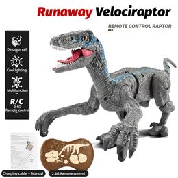 RC dinosaurusspeelgoed voor jongens Afstandsbediening Elektronische Dinosaurios Robot Indominus Jurassic World T-Rex Dragon Christmas Gift Kids
