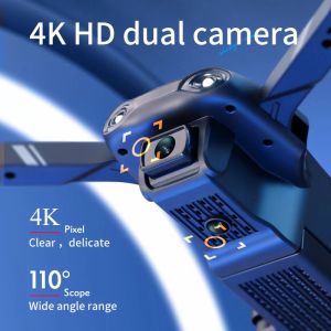 RC Drone 4K HD Profesinal avec 1080p grand angle HD Caméra pliable RC Helicopter WiFi FPV HEAUT HOLD RC Quadcopter Gift