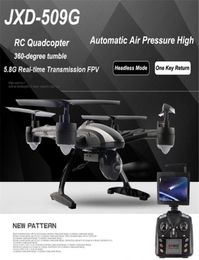 RC Drone JXD 509G 509 vatios 58G FPV Wifi RC Quadcopter con cámara opcional RTF 24 GHz modo sin cabeza vídeo Echtzeit FSWB1092104