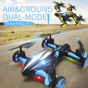 RC coche volador aire tierra helicóptero de modo Dual 2,4G Control 6 ejes Drone regreso con una sola tecla Quadcopter juguete para regalo de chico