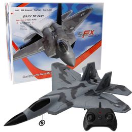 Aircraft en mousse RC FX622 FX822 Plane 2.4G Radio Control Glider Remote Control Fighter Plan Glider Airplane Boys Toys for Children 240319