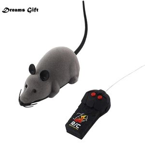 RC divertido inalámbrico electrónico control remoto ratón rata mascota juguete para niños regalos juguetes juguetes gota 220418